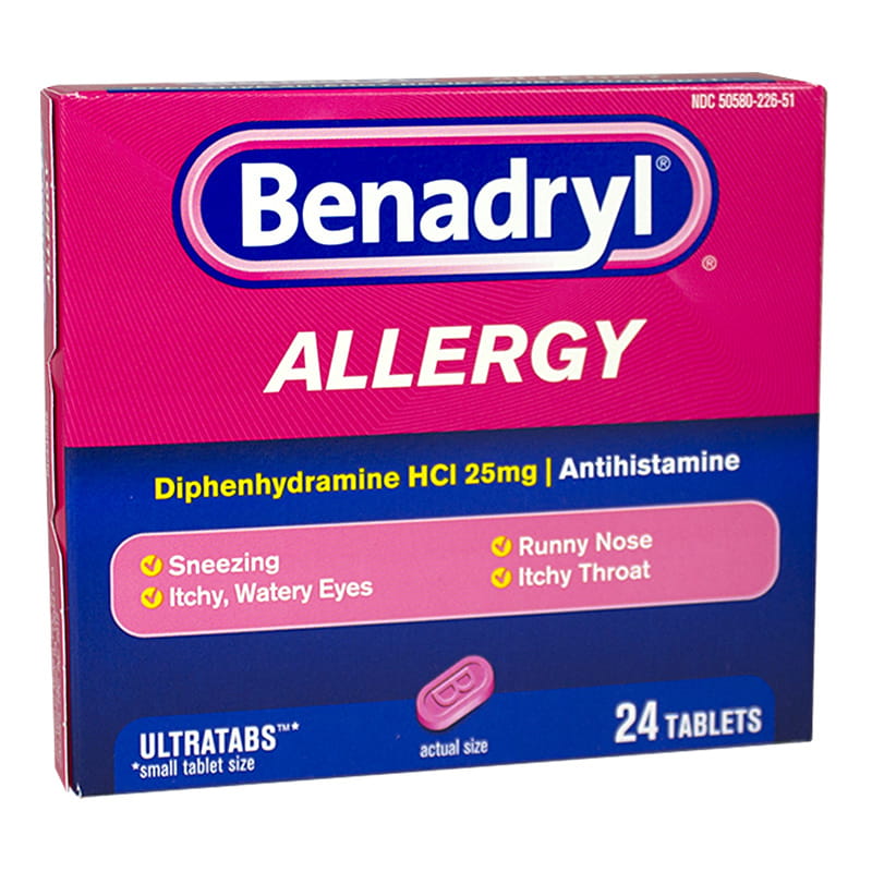 Benadryl Allergy Tablets - Box of 24