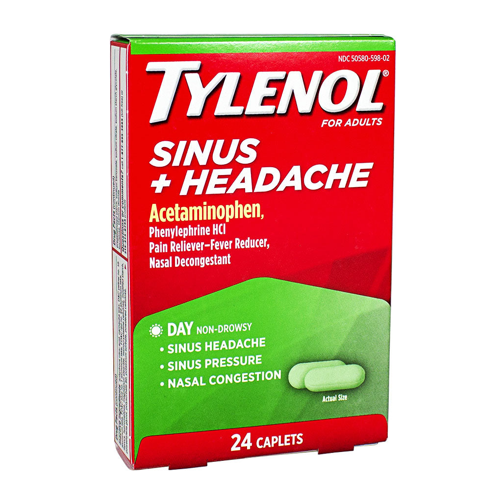 Tylenol Sinus Congestion & Pain - Box of 24