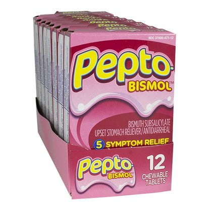 Pepto Bismol Chewables Box - Box of 12