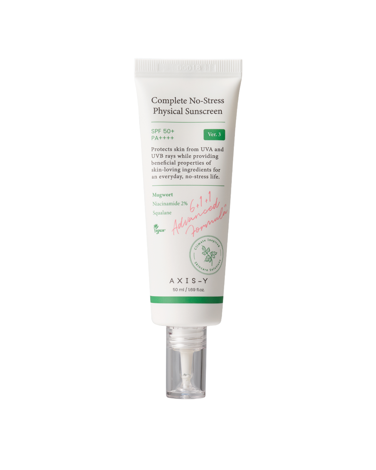 AXIS-Y Complete No-Stress Physical Sunscreen (V3) 50ml