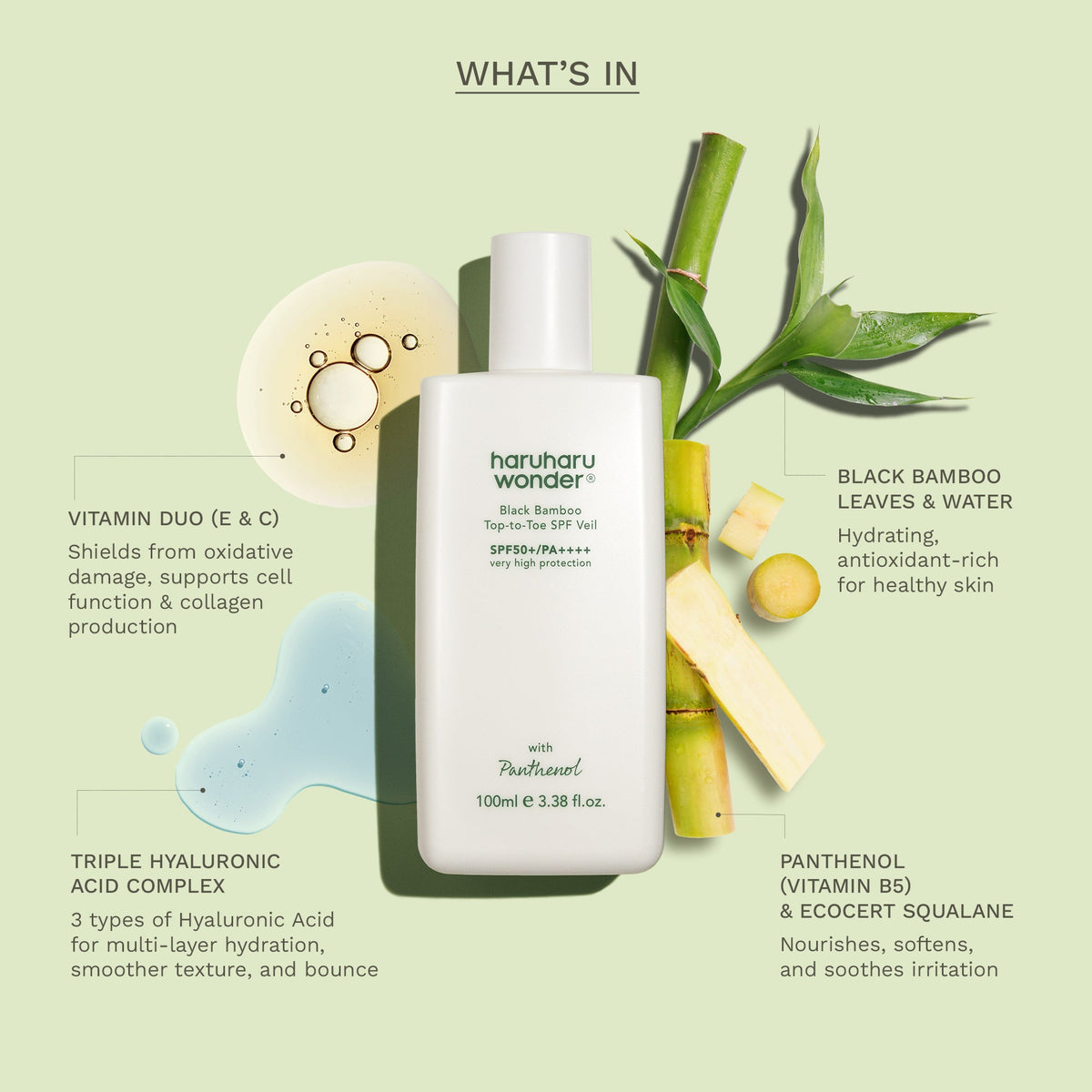 haruharu wonder Black Bamboo Top-to-Toe SPF Veil Mini 20ml