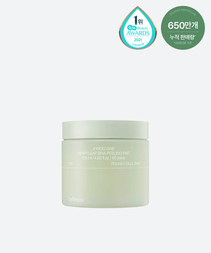 celimax JIWOOGAE Heartleaf BHA Peeling Pad 60 pcs