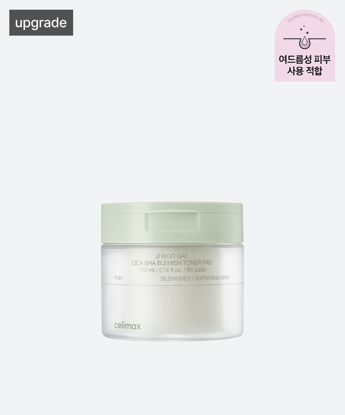 celimax JIWOOGAE Cica BHA Blemish Toner Pad 60 pads