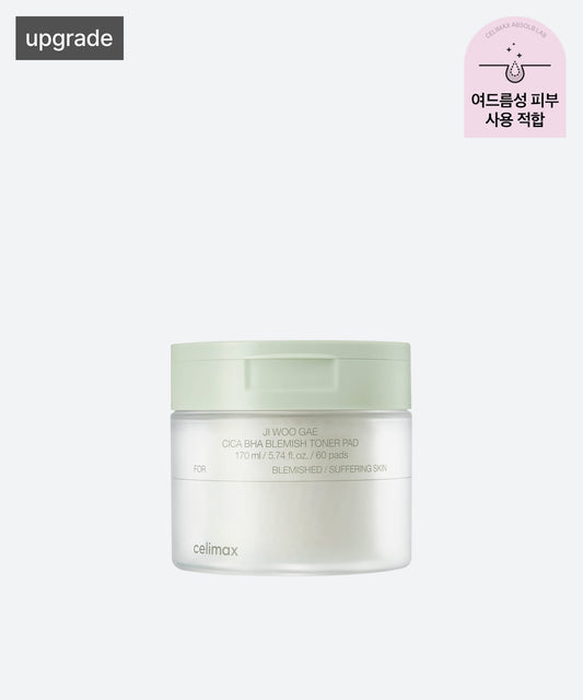 celimax JIWOOGAE Cica BHA Blemish Toner Pad 60 pads