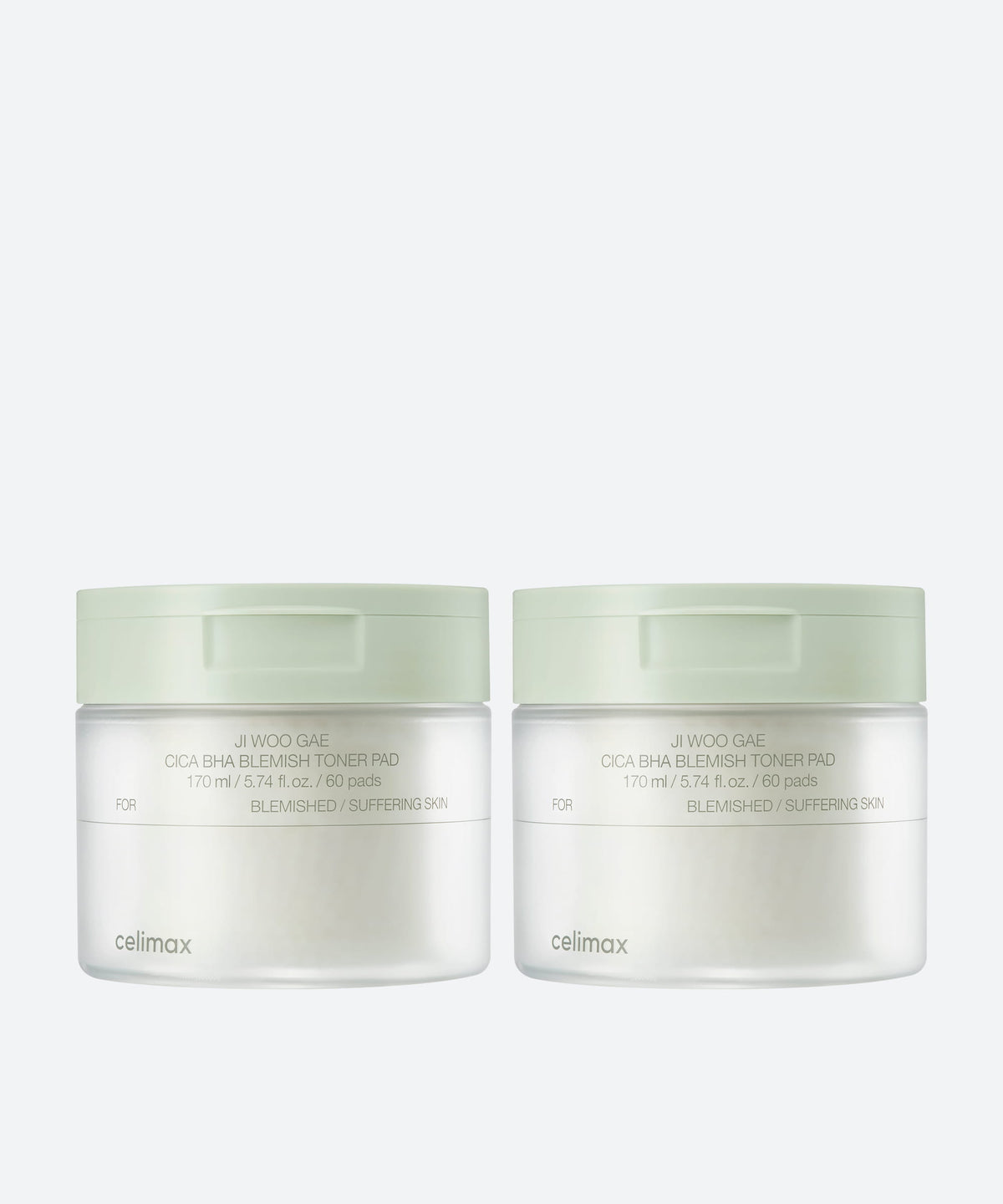 celimax JIWOOGAE Cica BHA Blemish Toner Pad 60 pads