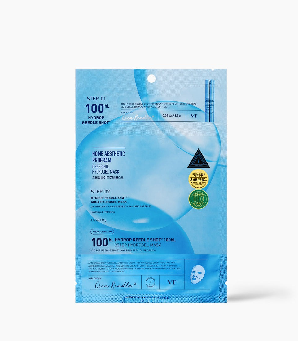 VT Hydrop Reedle Shot 100hL 2Step Hydrogel Mask 1.5g + 33g x 1 sheet