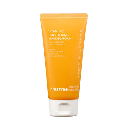 innisfree Vitamin C Brightening Mask-To-Foam Facial Cleanser 120g