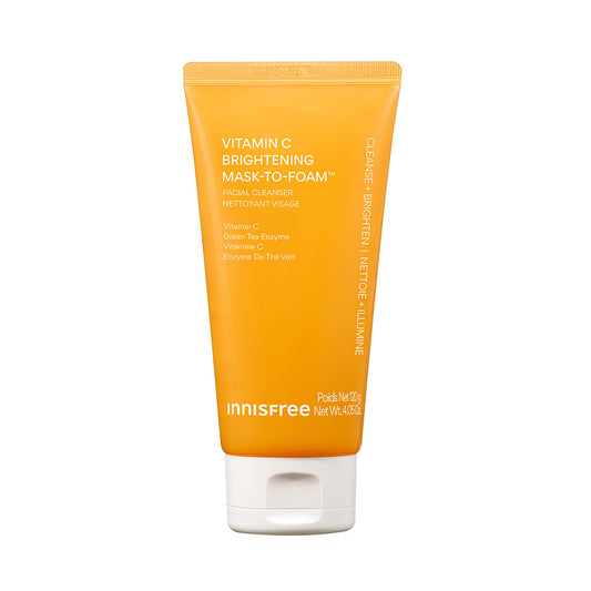 innisfree Vitamin C Brightening Mask-To-Foam Facial Cleanser 120g