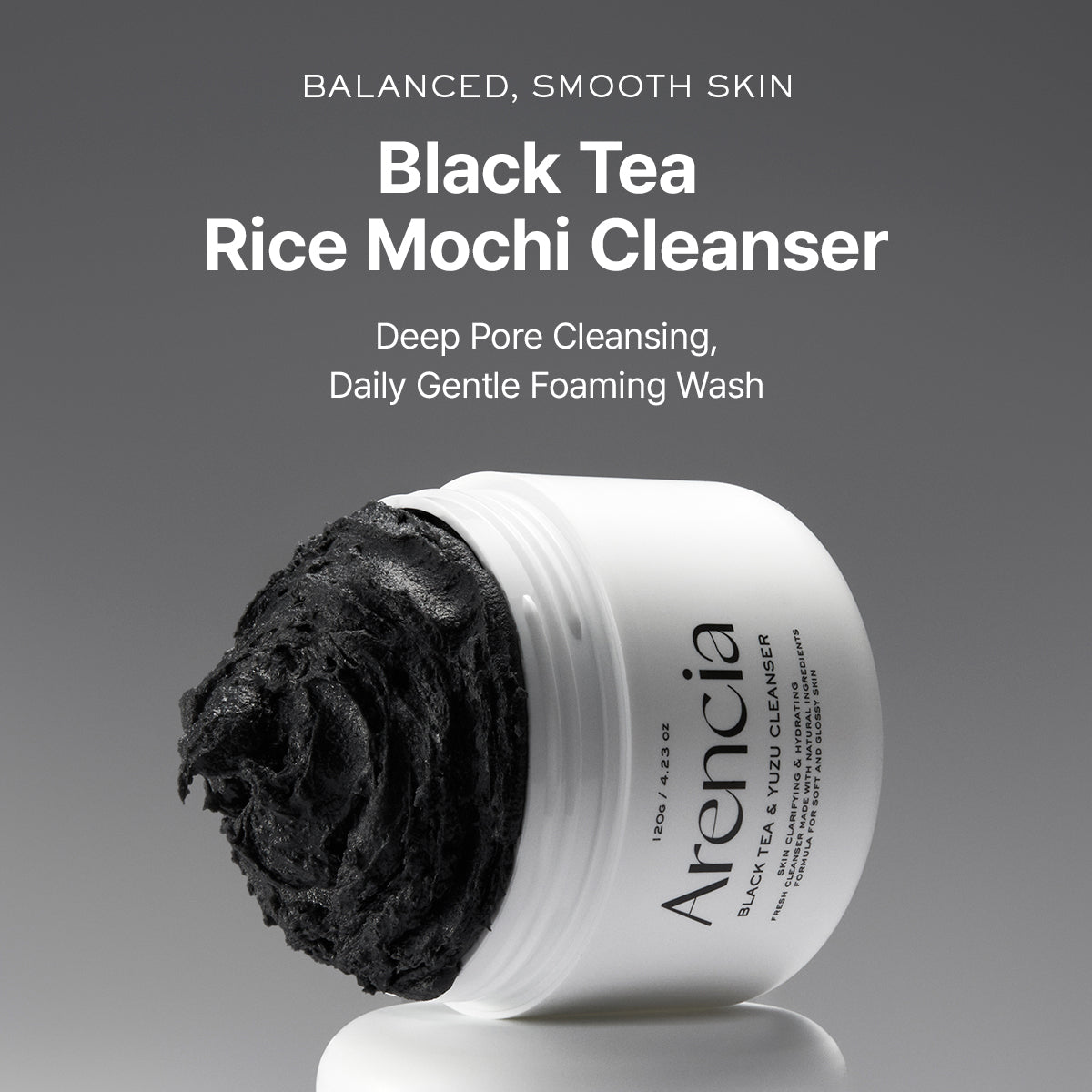 Arencia Black Tea Rice Mochi Cleanser 120g
