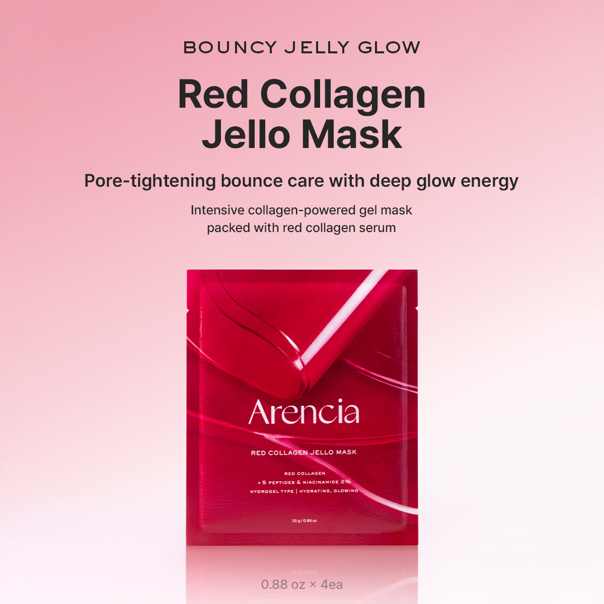 Arencia Red Collagen Jello Mask 25g x 1 sheet