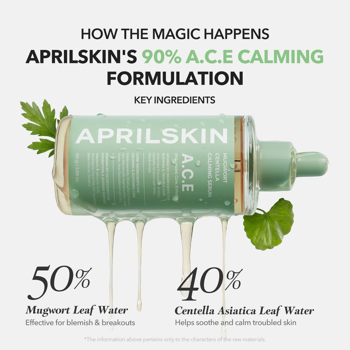 APRILSKIN A.C.E Mugwort Centella Calming Serum 110g