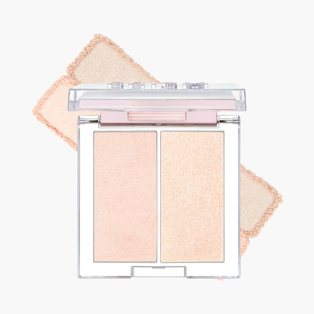CLIO Prism Highlighter Duo #01 Cream Fizz