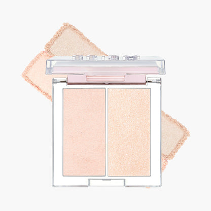 CLIO Prism Highlighter Duo #01 Cream Fizz