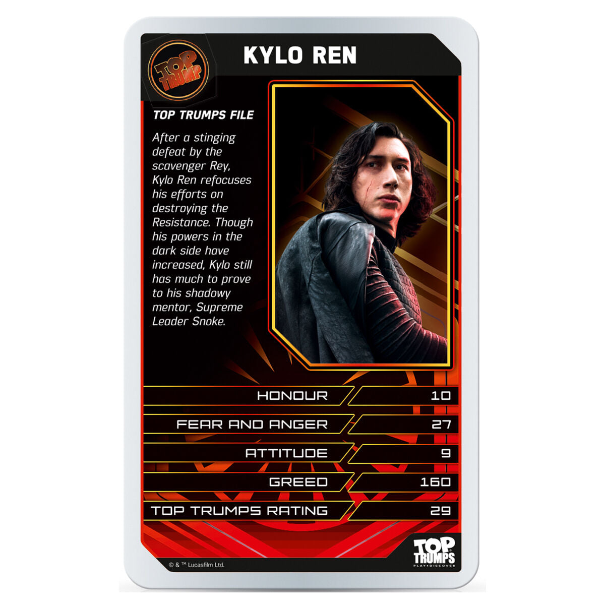 Top Trumps Star Wars: The Last Jedi Card Game