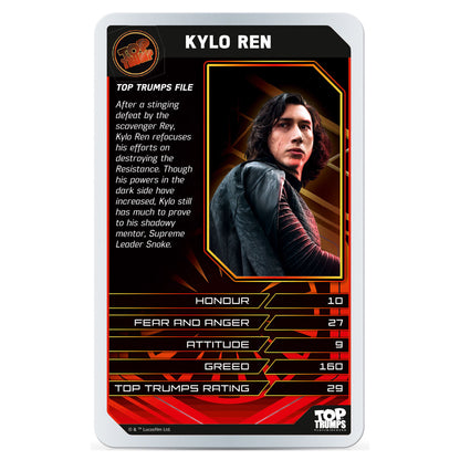 Top Trumps Star Wars: The Last Jedi Card Game