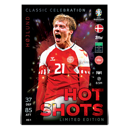 Topps Match Attax UEFA EURO 2024 Trading Cards Mega Tin 1: Hot Shots 10 Pack