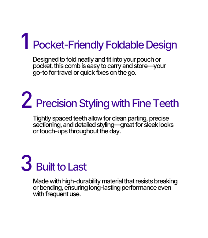 HOLIKA HOLIKA Magic Tool Folding Hair Comb