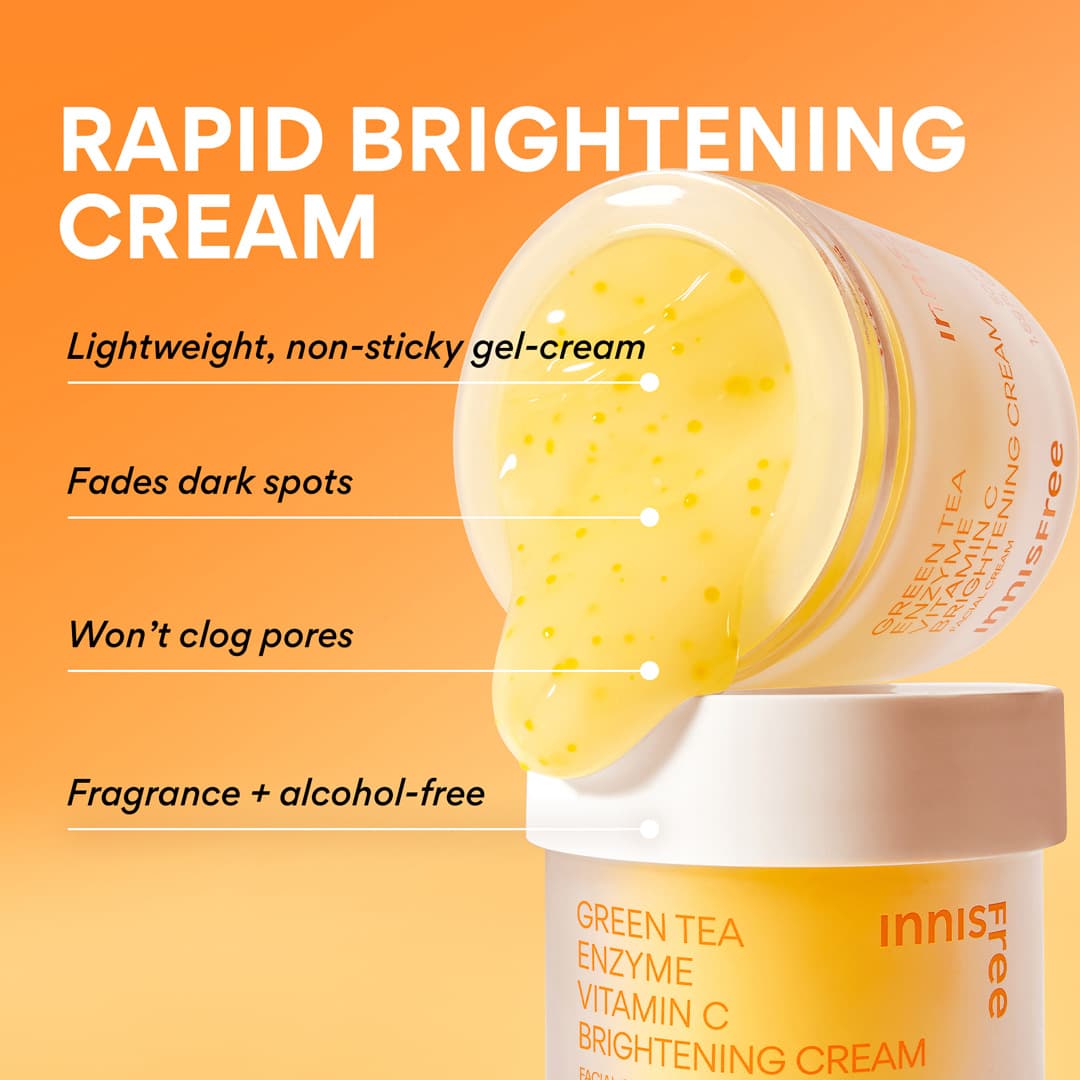 innisfree Vitamin C Green Tea Enzyme Brightening Cream Mini 10ml