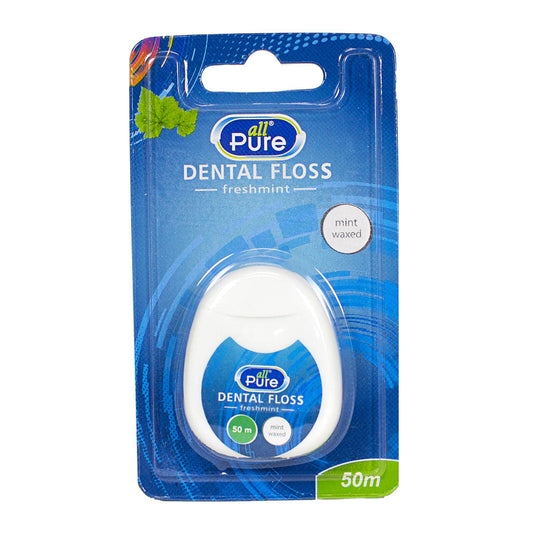 All Pure Mint Waxed Dental Floss - 164 ft.