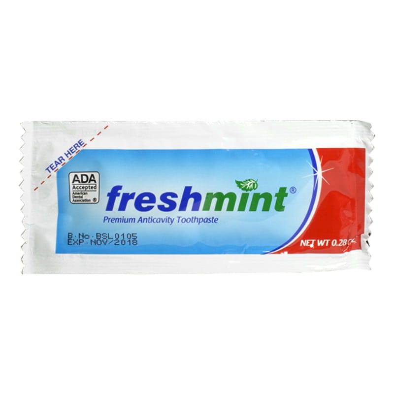 Freshmint ADA Accepted Single-Use Toothpaste - 0.28 oz.