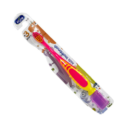 All Pure Kids Toothbrush W/Suction Cup & Travel Cap