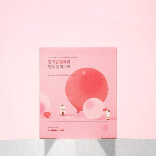 ROUND LAB Camellia Deep Collagen Firming Gel Mask Set 34g x 4 sheets