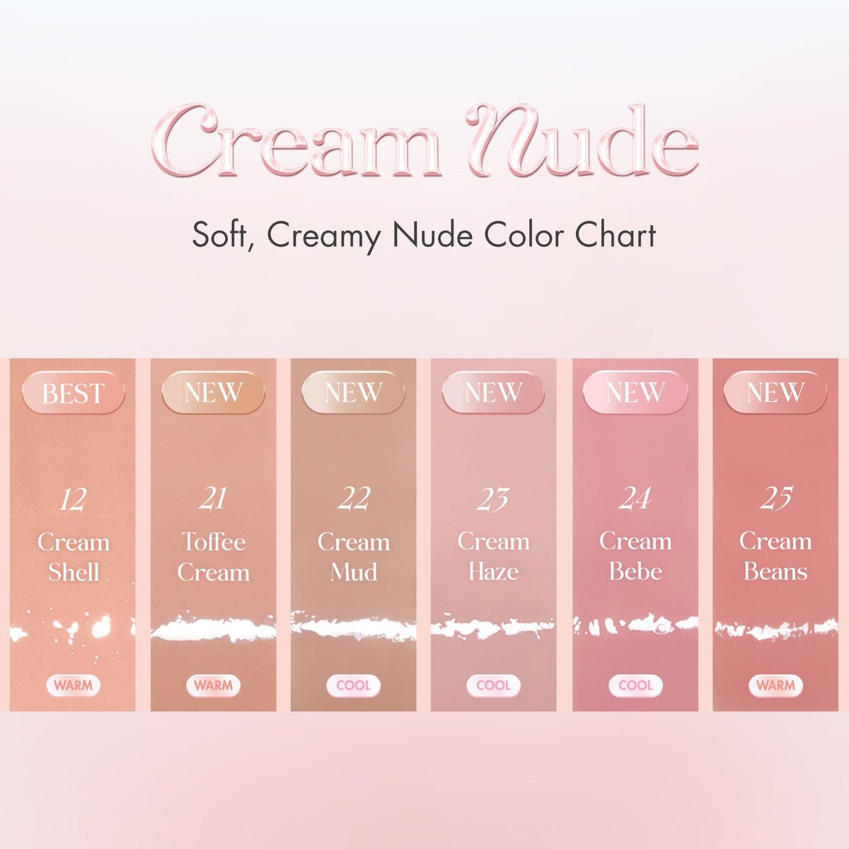 romand Glasting Color Gloss Cream Nude Edition