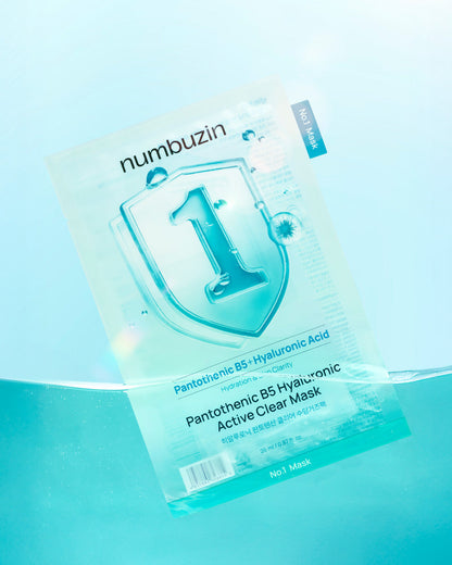 numbuzin No.1 Pantothenic B5 Hyaluronic Active Clear Mask 26ml x 5 sheets