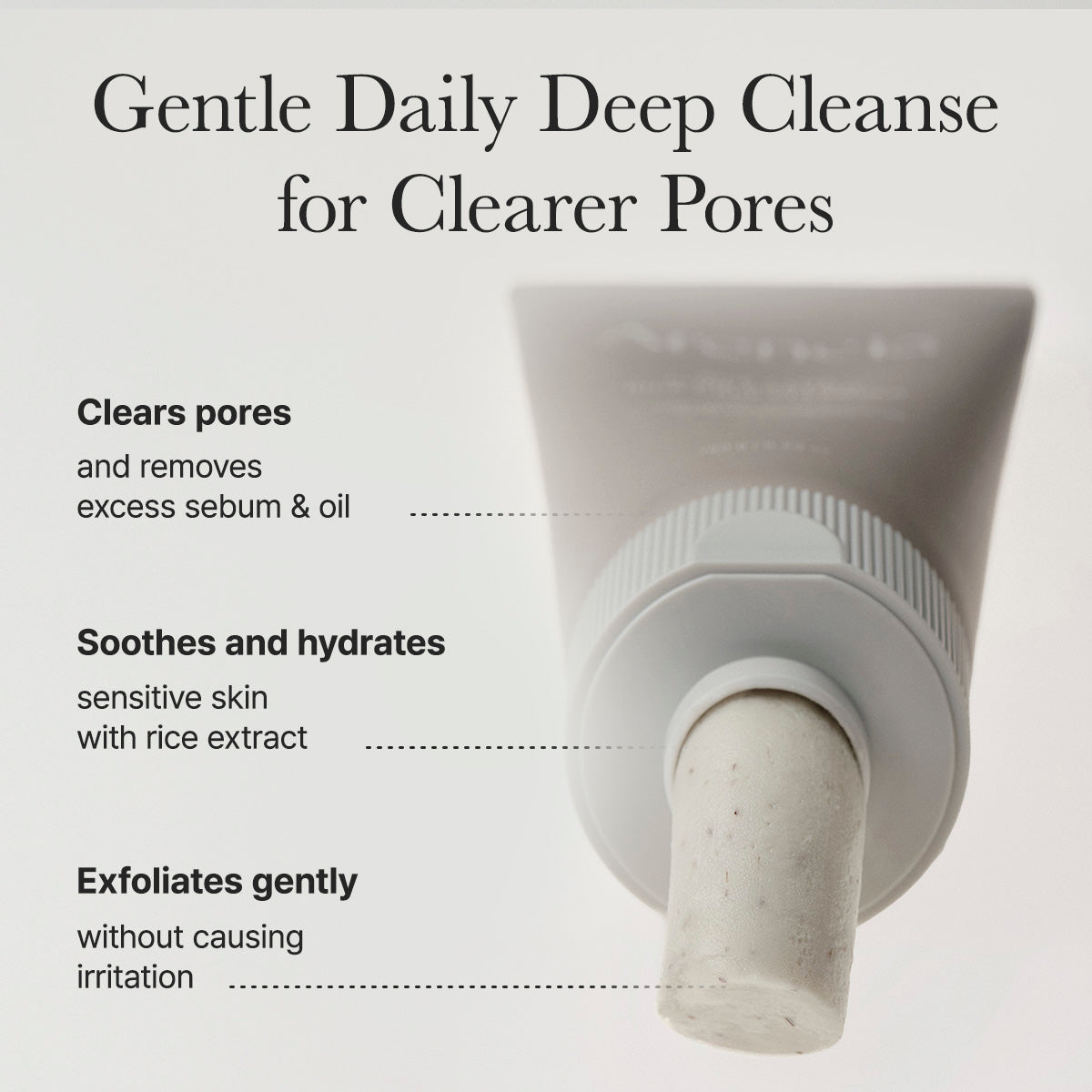 Arencia Rice + LHA Pore Control Rice Cake Cleanser 150g