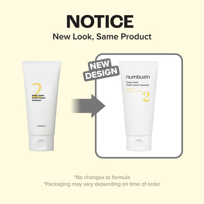 numbuzin No.2 Deep Clean Fresh Cream Cleanser 120ml