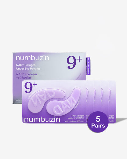 numbuzin No.9 NAD+ Collagen Under Eye Patches 8g x 5 pairs