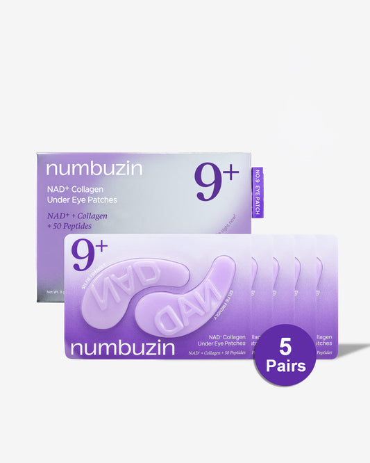 numbuzin No.9 NAD+ Collagen Under Eye Patches 8g x 5 pairs