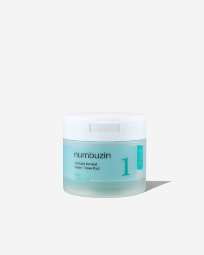 numbuzin No.1 Centella Re-Leaf Green Toner Pad 70 pads