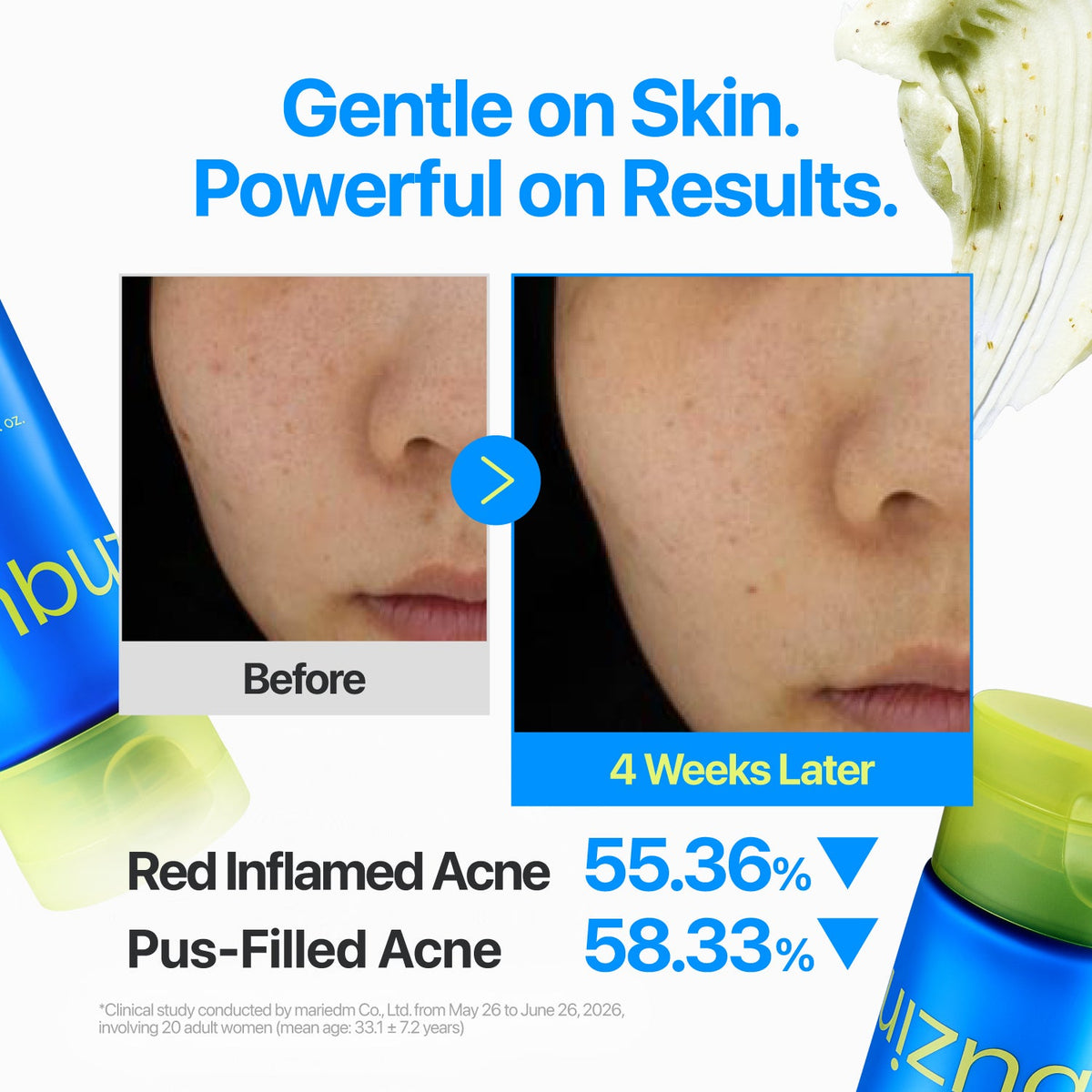 numbuzin Zero Blemish Clarifying 2% Sulfur Cleansing Foam 150ml