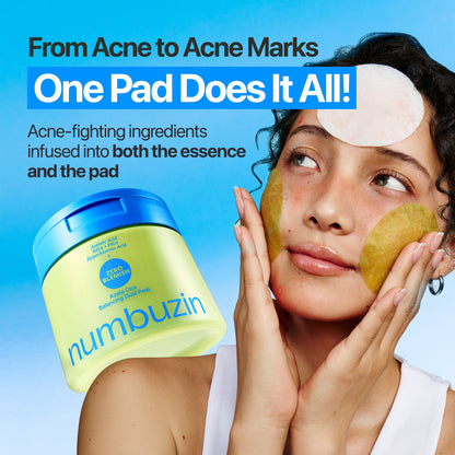 numbuzin Zero Blemish Azela Cica Balancing Dual Pads 60 pads