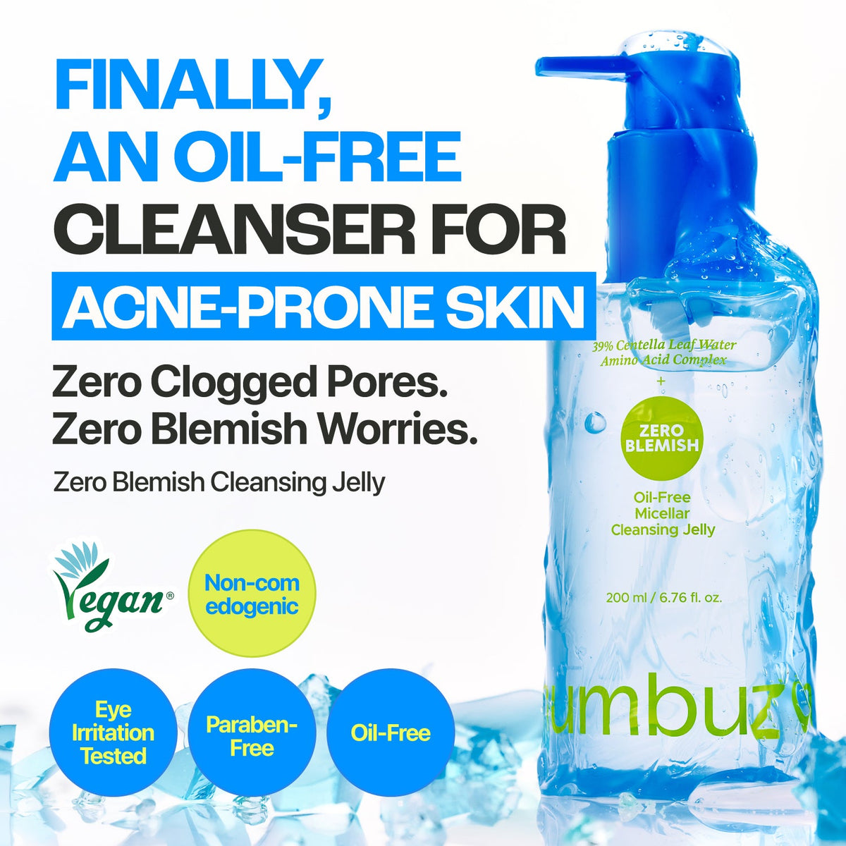 numbuzin Zero Blemish Oil-Free Micellar Cleansing Jelly 200ml