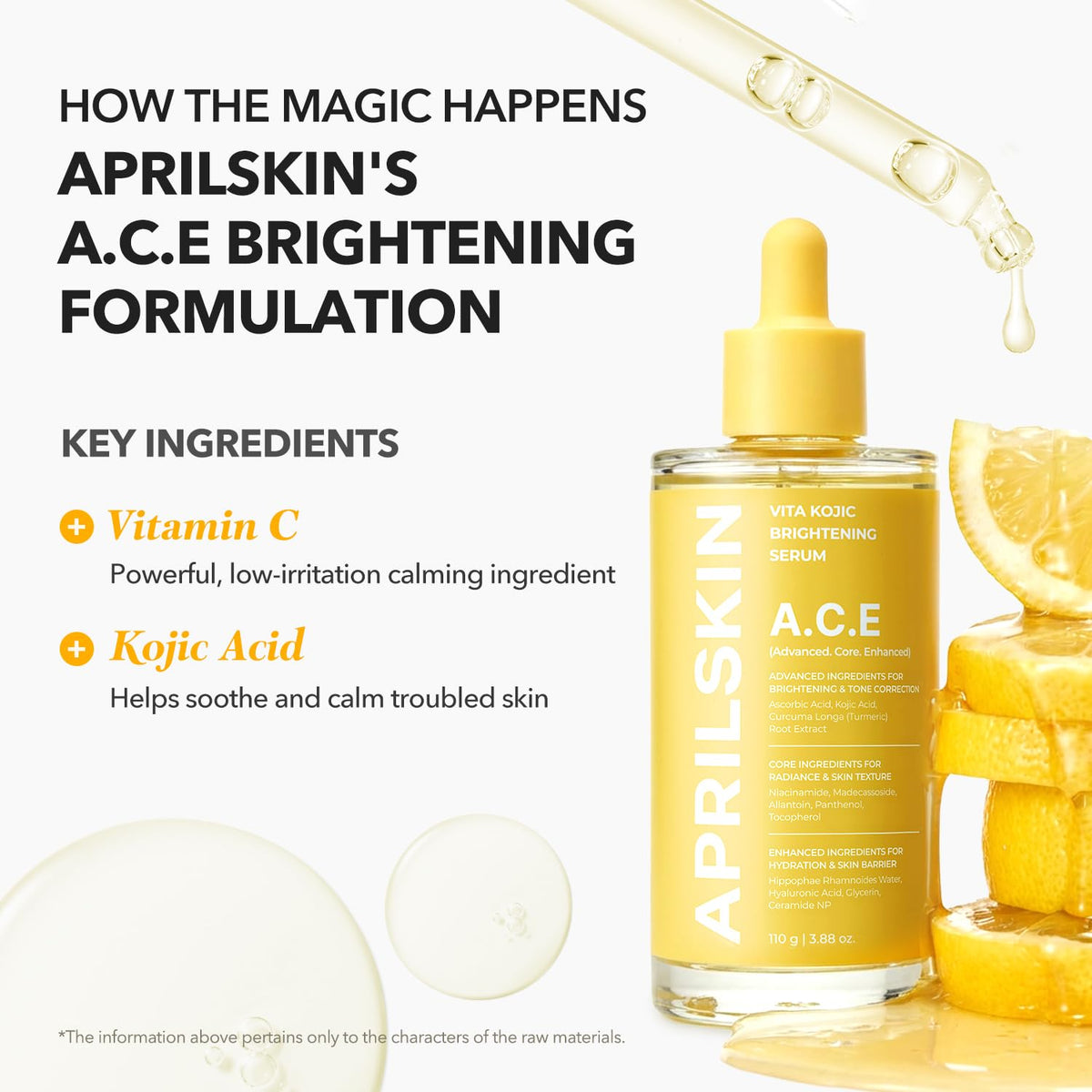 APRILSKIN A.C.E Vita Kojic Brightening Serum 110g
