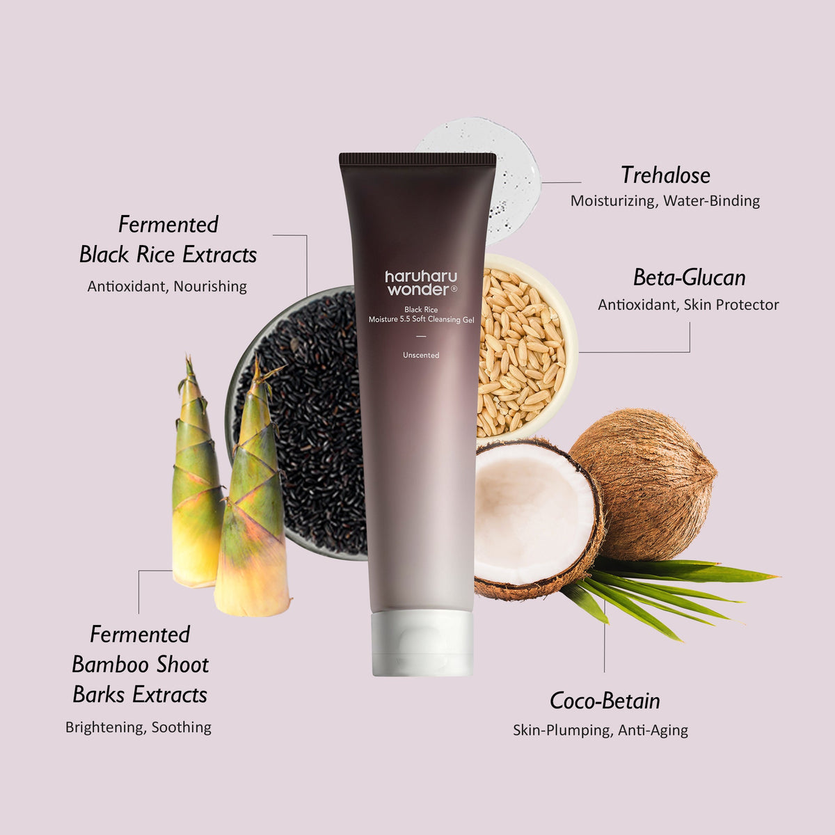 haruharu wonder Black Rice Moisture 5.5 Soft Cleansing Gel Mini 20ml