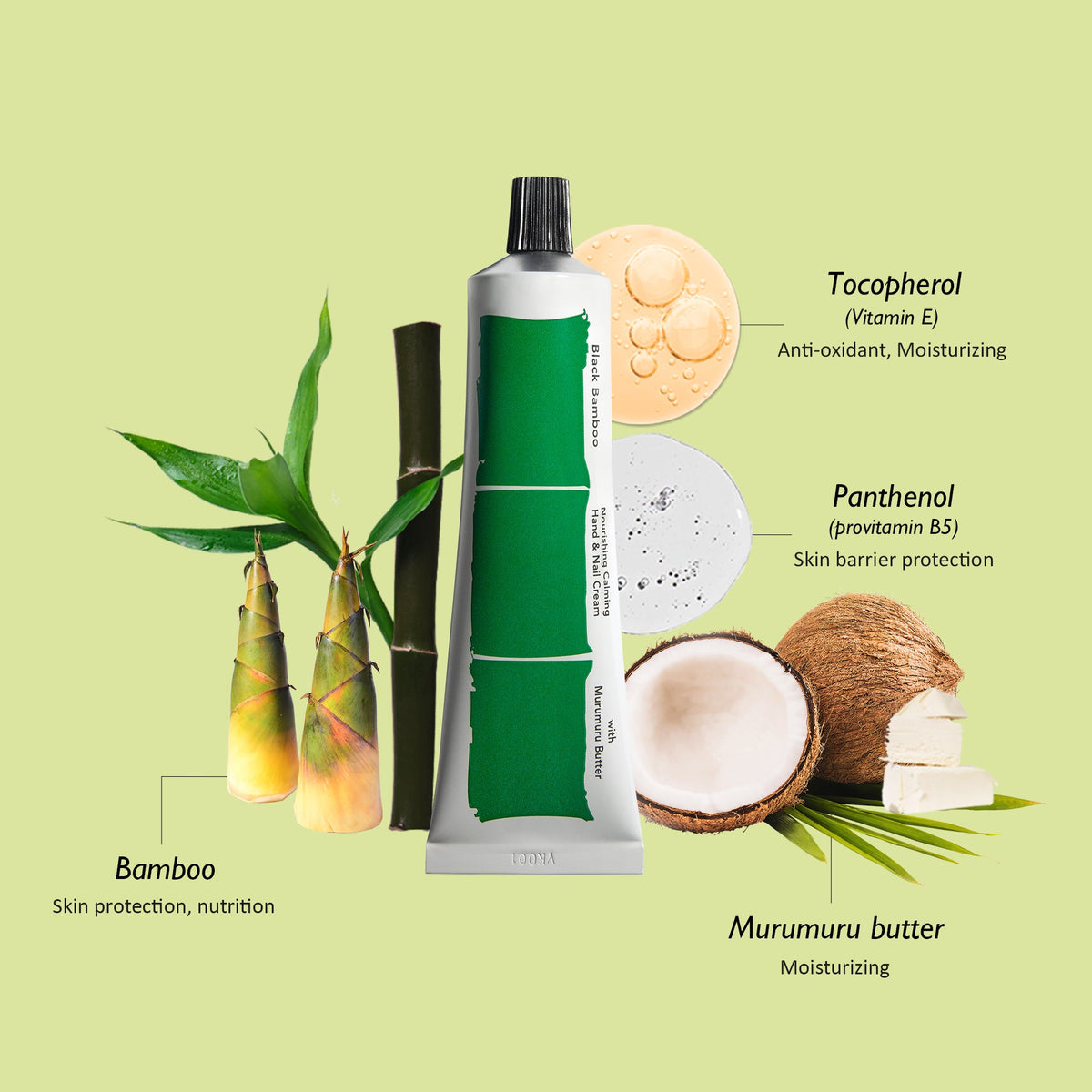 haruharu wonder Black Bamboo Nourishing Calming Hand & Nail Cream 50ml