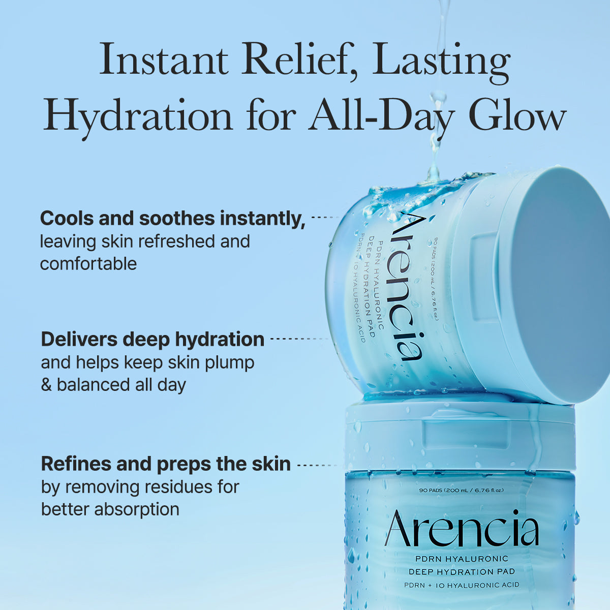 Arencia PDRN Hyaluronic Deep Hydration Pad 90 pads