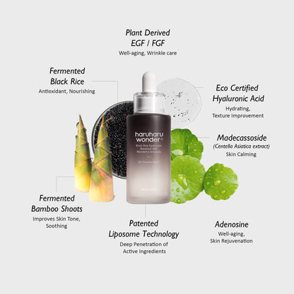 haruharu wonder Black Rice Hyaluronic Botanical 2GF Wonderful Ampoule 30ml