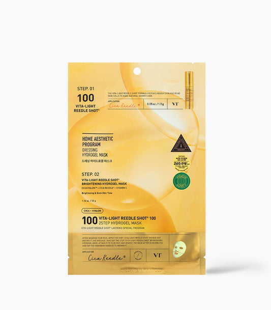 VT Vita-light Reedle Shot 100 2Step Hydrogel Mask 1.5g + 33g x 1 sheet