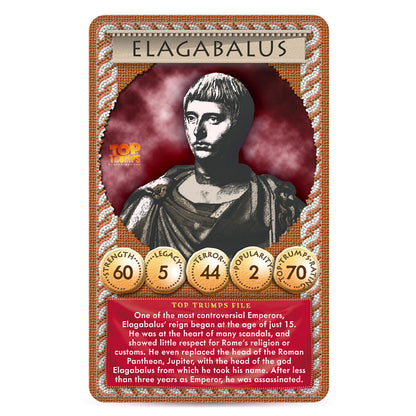 Top Trumps Card Game Ancient Rome Gods and Emperors