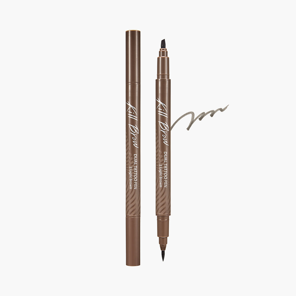 CLIO Kill Brow Dual Tattoo Pen Set #02 Light Brown