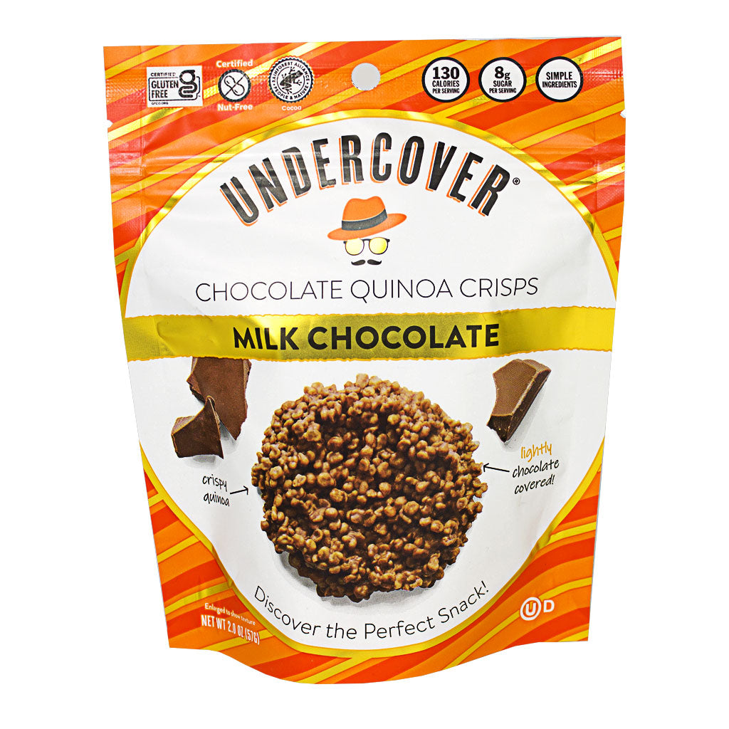 UNAVAILABLE - Undercover Snacks Milk Chocolate Crispy Quinoa Cookies - 2 oz