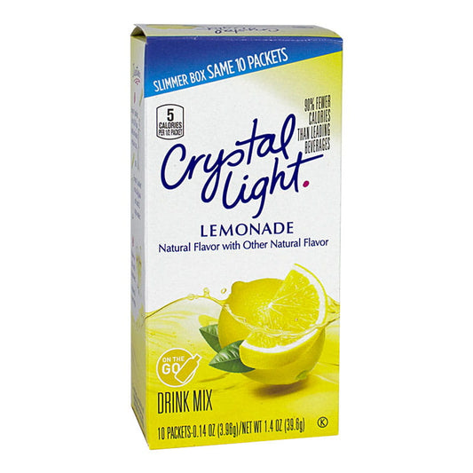 Crystal Light Lemonade On the Go Drink Mix - 0.14 oz. (10 pack)