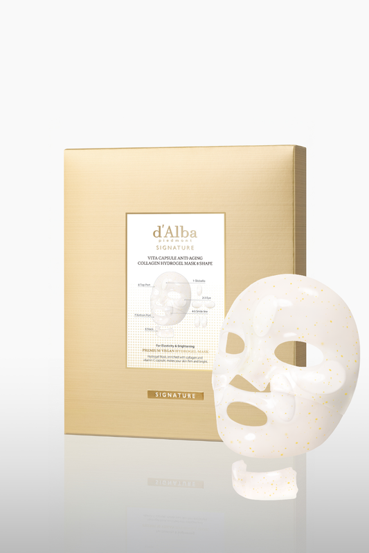 d'Alba Signature Vita Capsule Hydrogel Mask 8 Shape 44g x 4 sheets