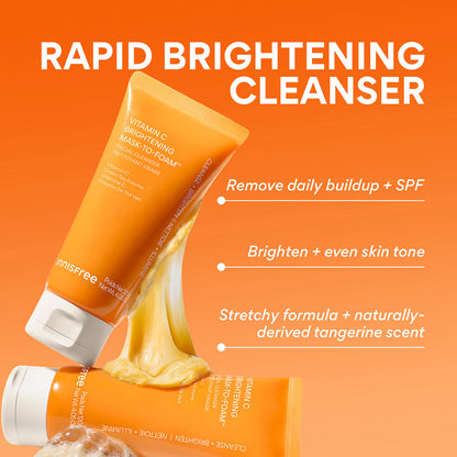 innisfree Vitamin C Brightening Mask-To-Foam Facial Cleanser Mini 15g