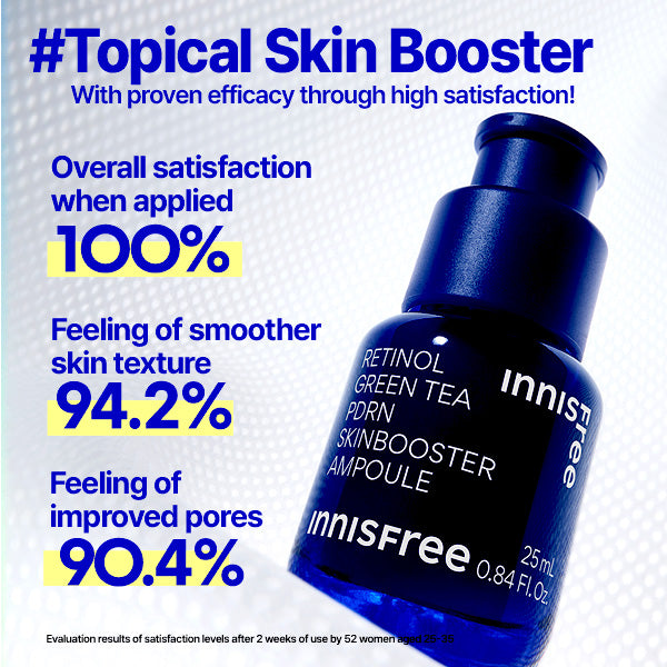 innisfree Retinol Green Tea PDRN Skin Booster Ampoule 25ml