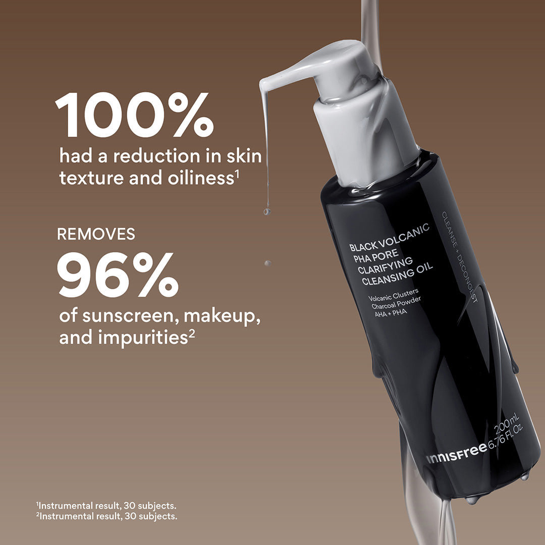 innisfree Black Volcanic PHA Pore Clarifying Cleansing Oil 200ml